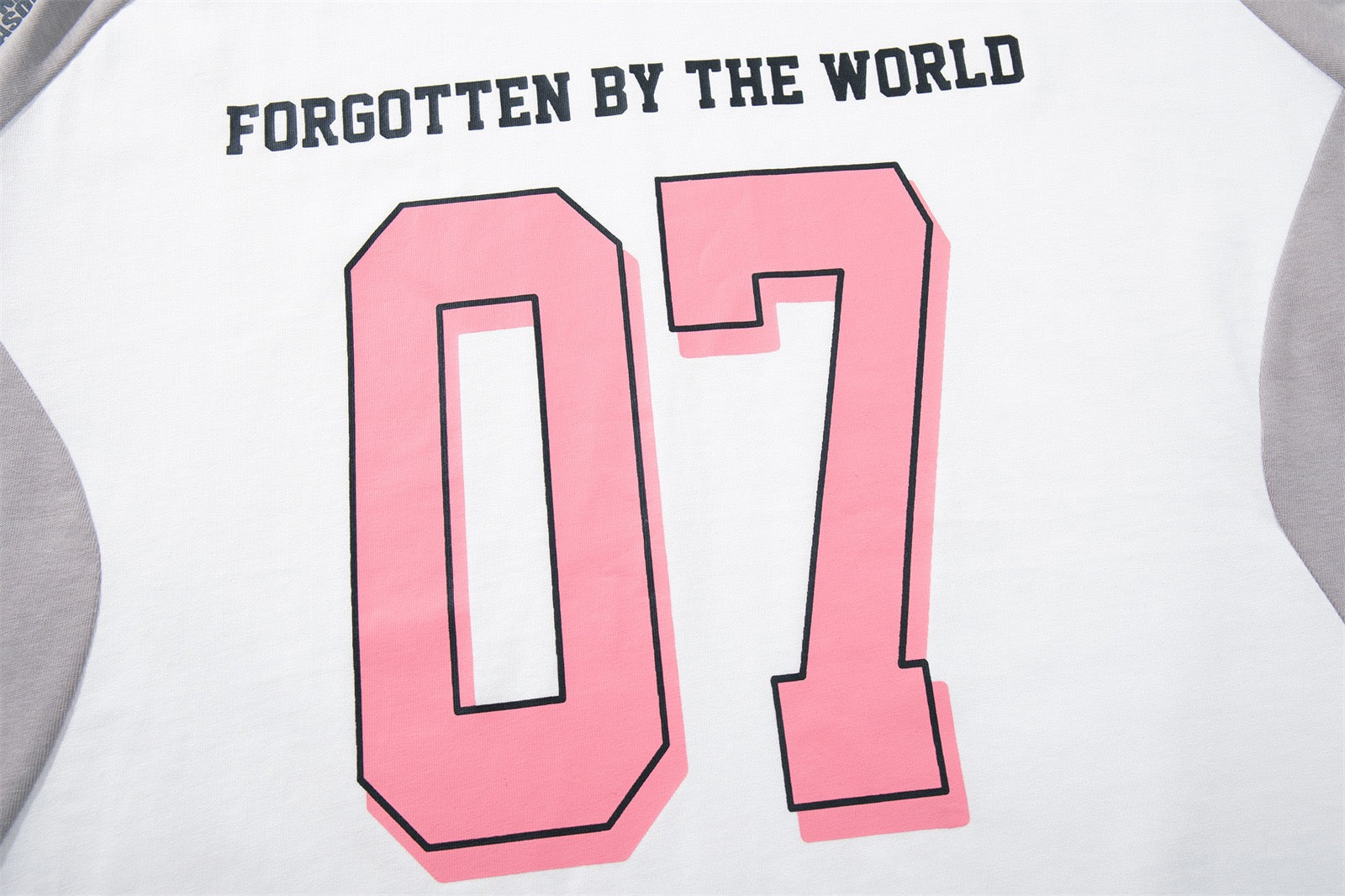 Forgotten 07 Varsity Raglan Streetwear Tee | Y2K Sport