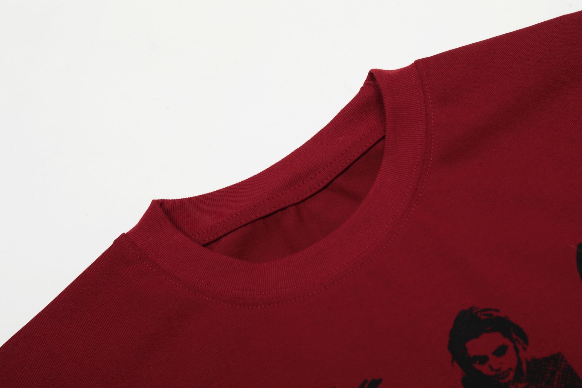 Flame Graphic Portrait Collage Streetwear Tee | Omirad