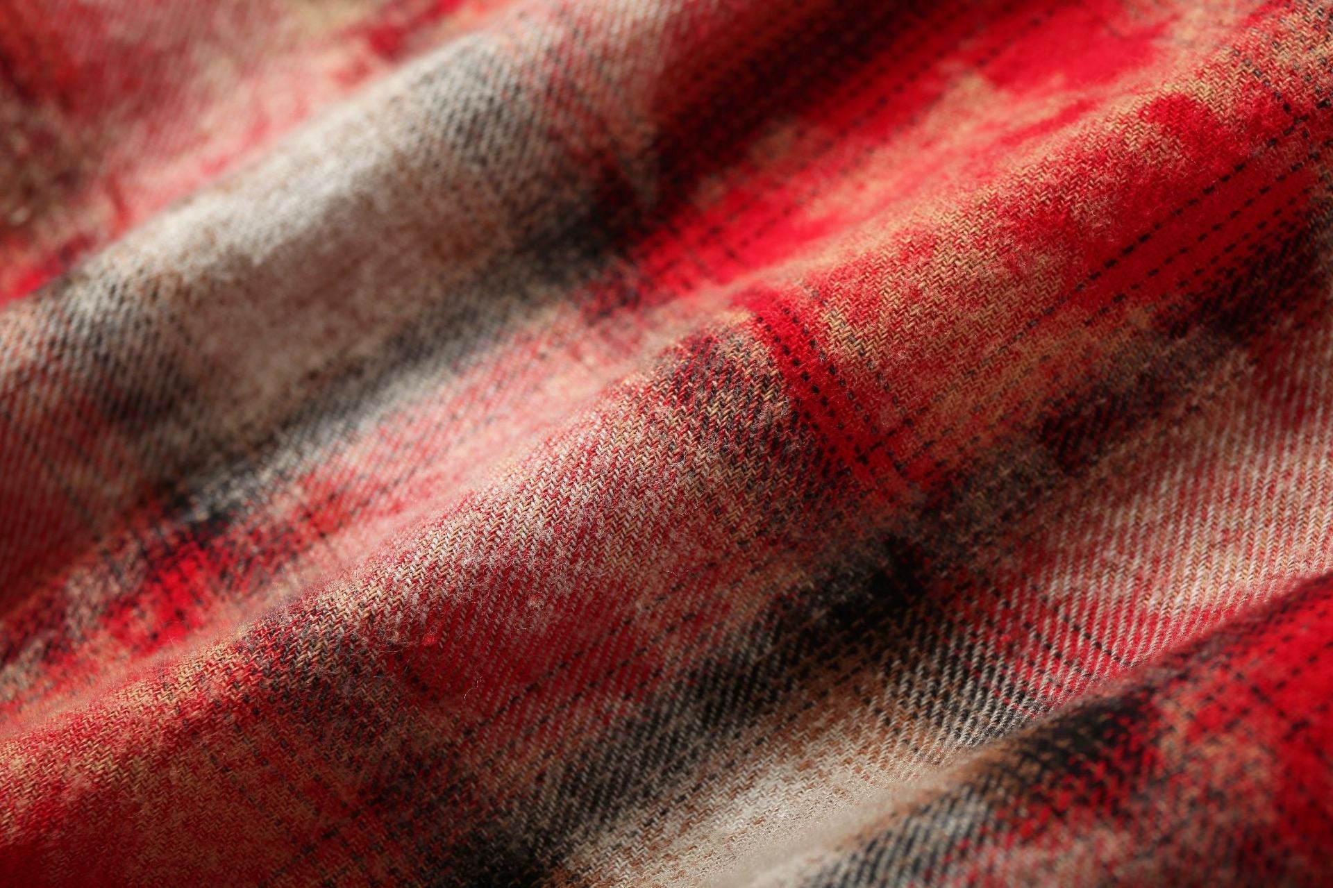Distressed Plaid Patchwork Shirt with Leopard Print Detail
