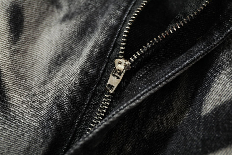 Omirad Crease-Washed Straight-Leg Denim Pants | Vintage Fade