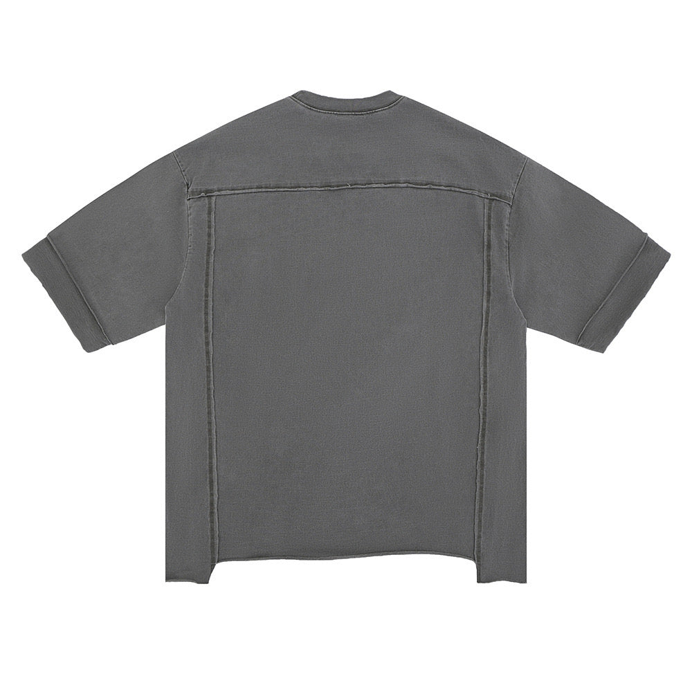 Omirad Vintage Washed Split-Hem Heavyweight Cotton Tee
