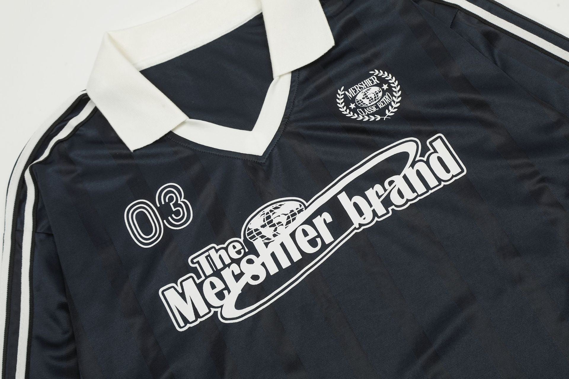 Retro Varsity Stripe Long-Sleeve Football Jersey | Streetwear