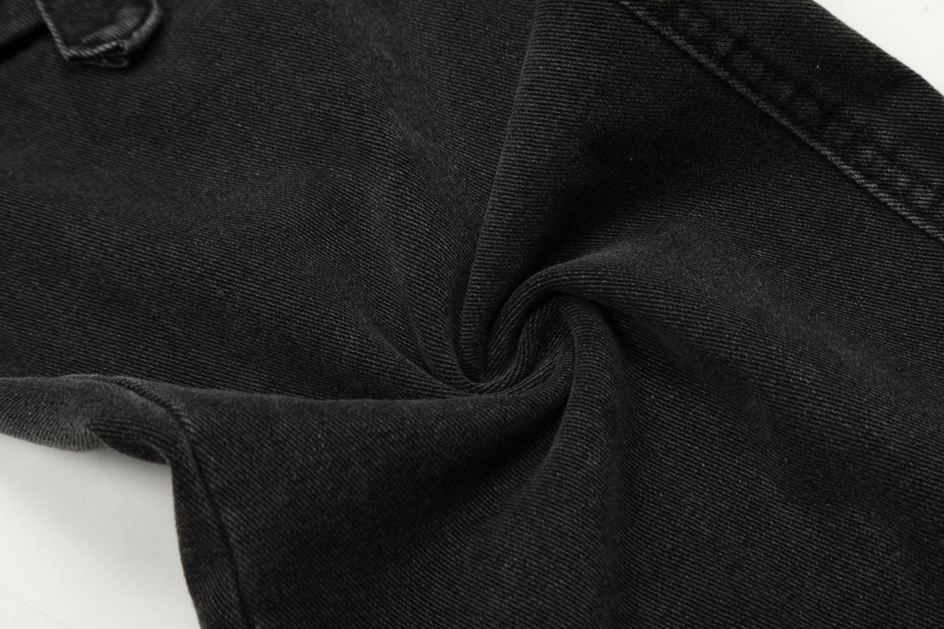 Multi-Pocket Buckle Cargo Jeans | Wide-Leg Denim