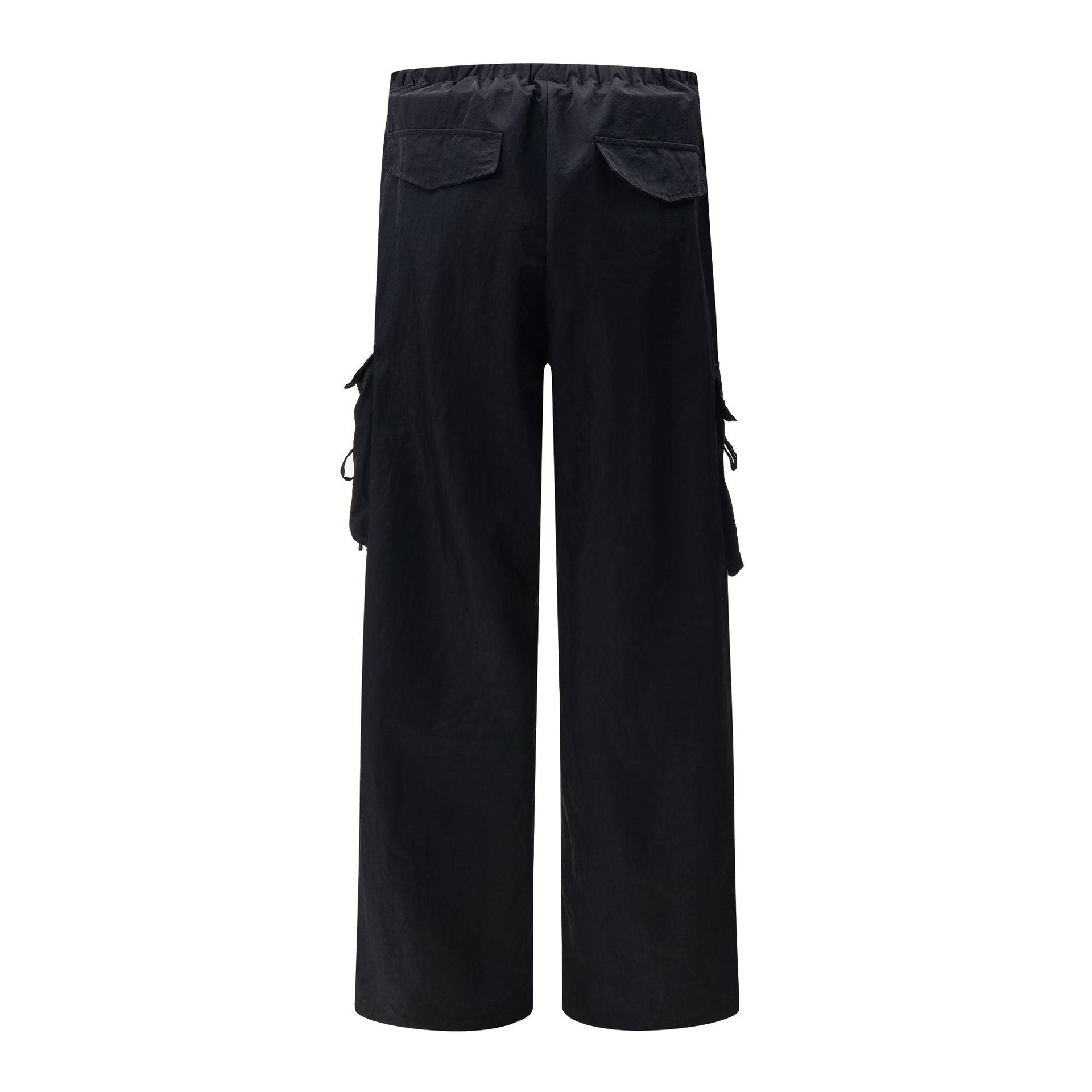 Omirad Stripe Cargo Track Pants | Wide-Leg Cotton