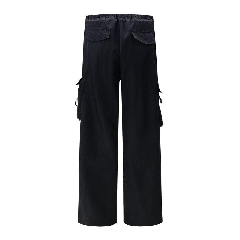Omirad Stripe Cargo Track Pants | Wide-Leg Cotton