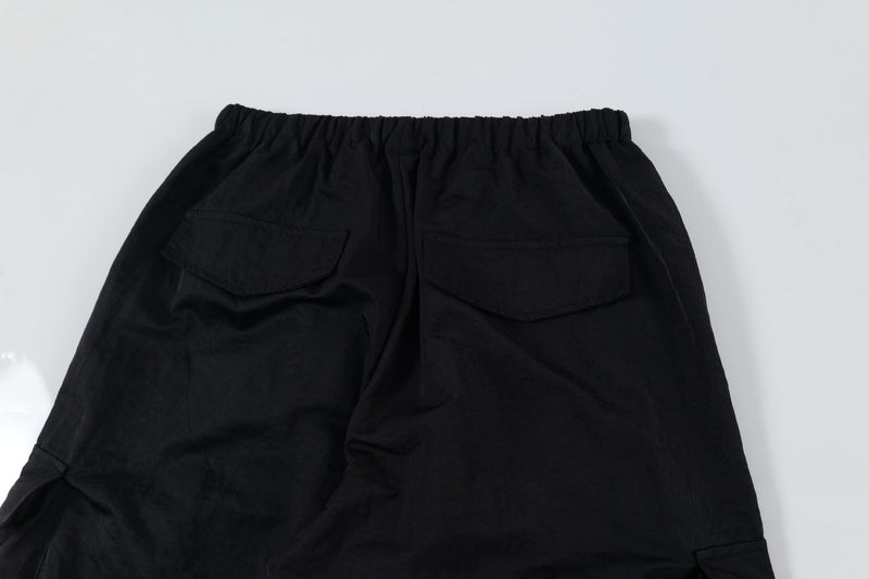 Omirad Stripe Cargo Track Pants | Wide-Leg Cotton