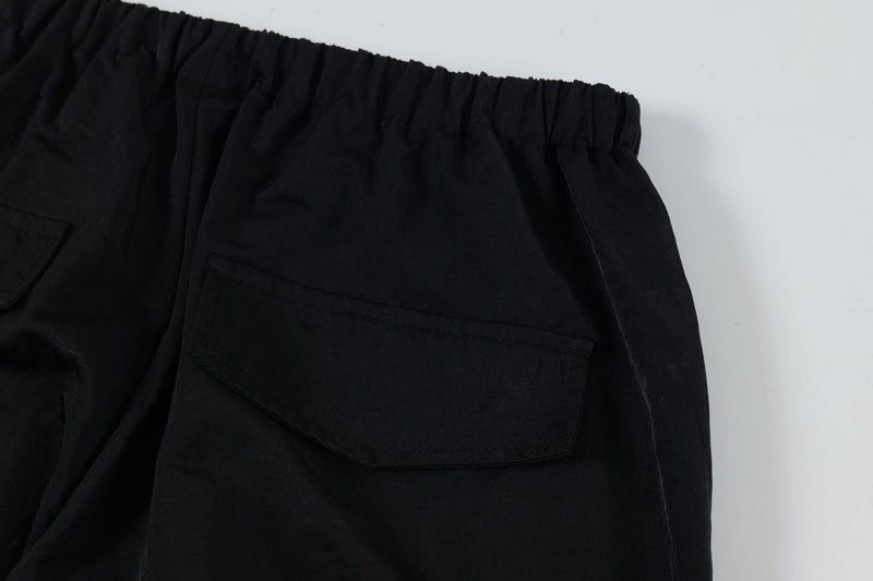 Omirad Stripe Cargo Track Pants | Wide-Leg Cotton