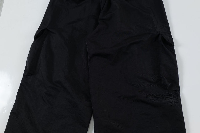 Omirad Stripe Cargo Track Pants | Wide-Leg Cotton