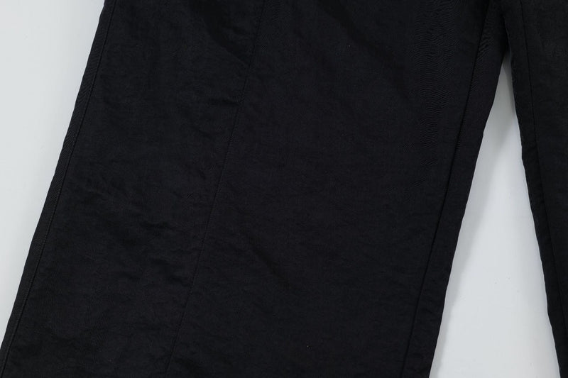 Omirad Stripe Cargo Track Pants | Wide-Leg Cotton