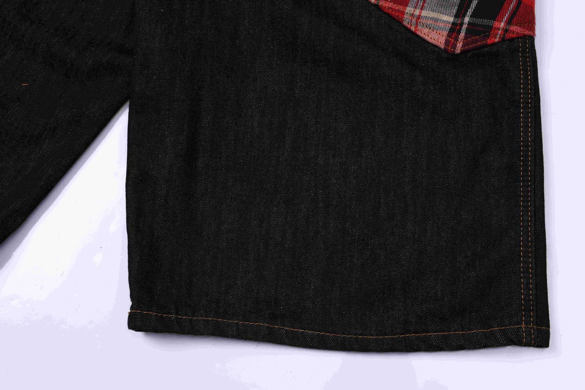 Omirad Patchwork Denim Jorts | Wide-Leg Dark Indigo Shorts