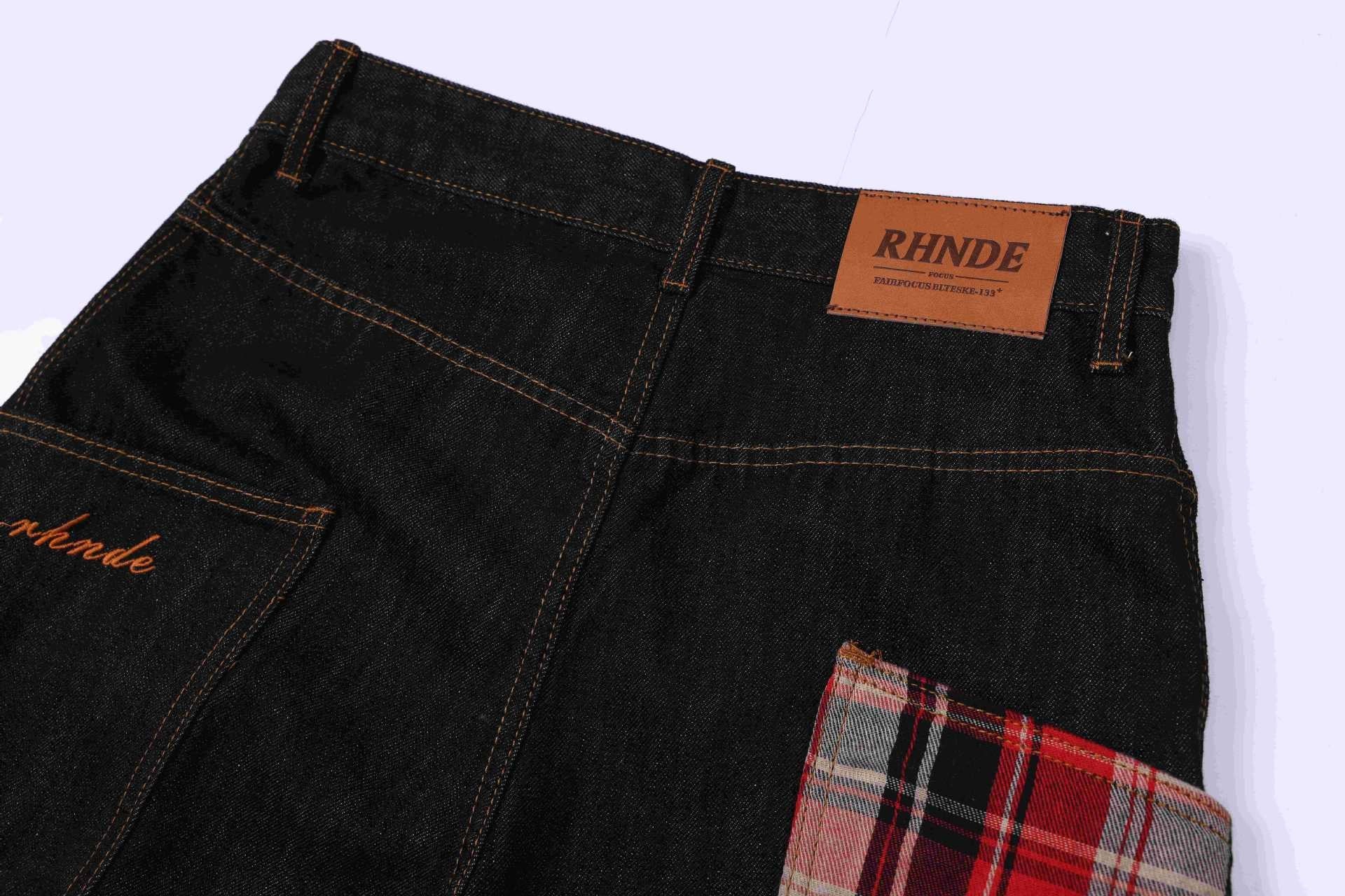Omirad Patchwork Denim Jorts | Wide-Leg Dark Indigo Shorts