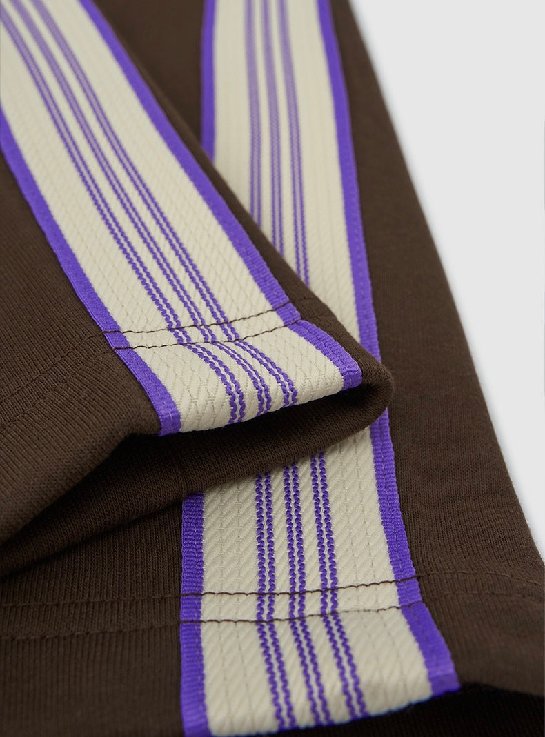 Side-Stripe Relaxed Wide-Leg Track Pants | SEAKOFF
