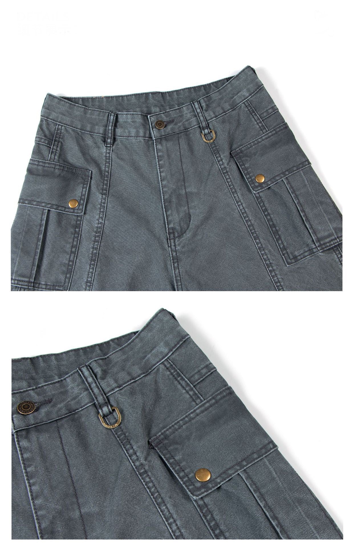 Omirad Utility Panel Wide-Leg Cargo Pants | 100% Cotton