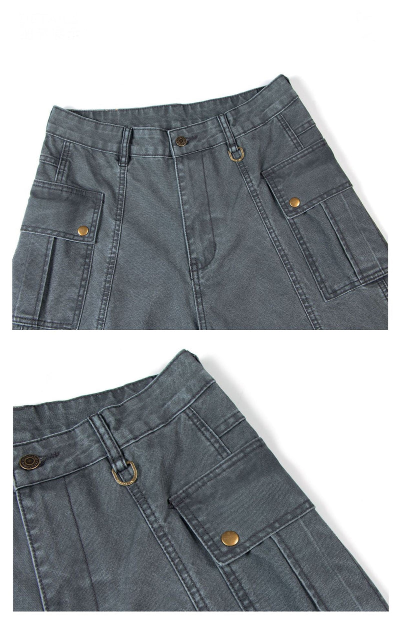 Omirad Utility Panel Wide-Leg Cargo Pants | 100% Cotton