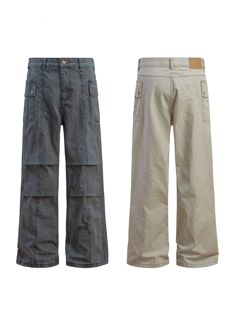 Omirad Utility Panel Wide-Leg Cargo Pants | 100% Cotton