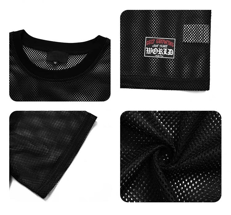 Omirad Mesh Essential Jersey Tee | Breathable Street Style