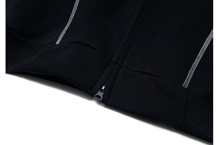 Omirad BKOKID Contrast Seam Zip Hoodie | Street Style