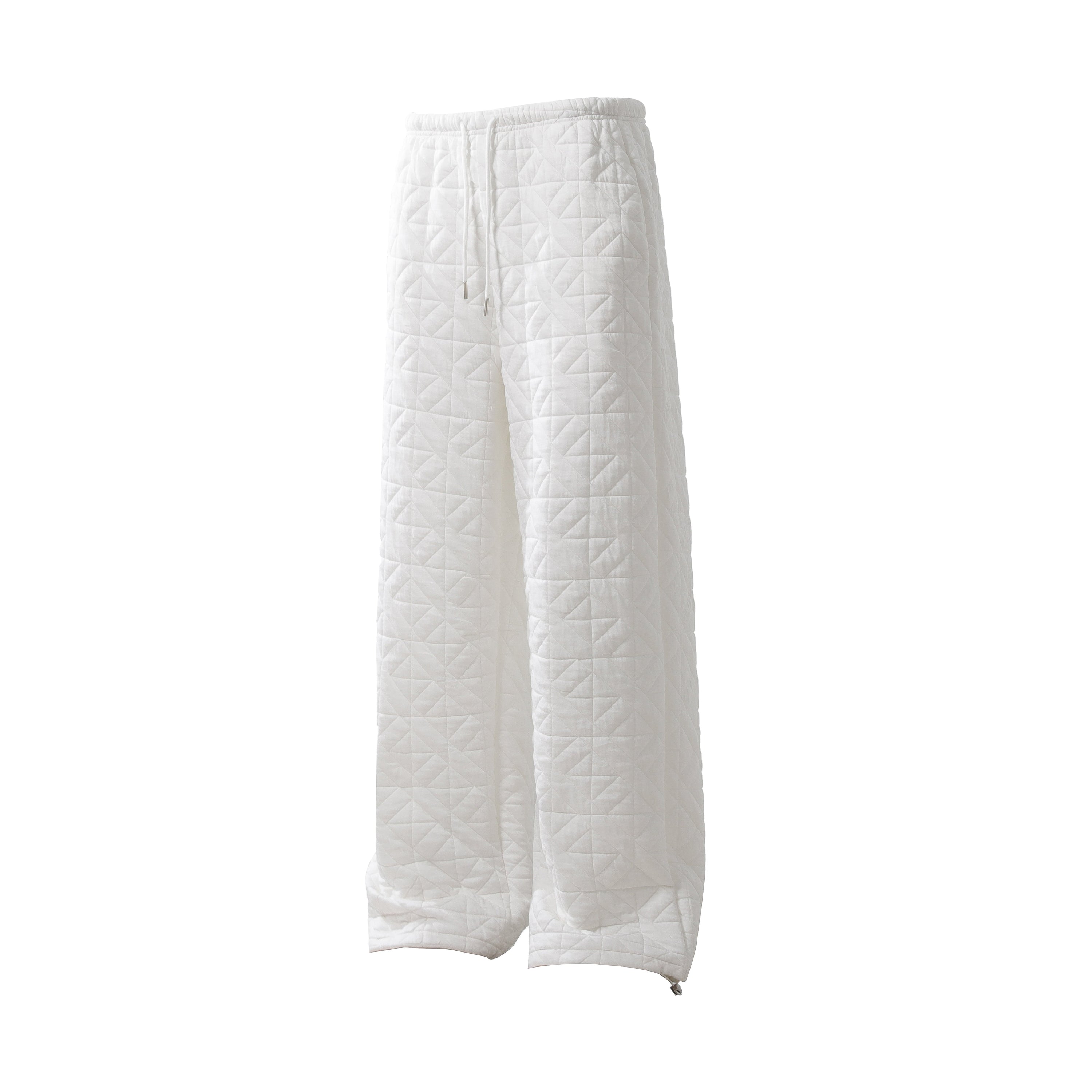 Quilted Wide-Leg Thermal Sweatpants | Insulated Streetwear