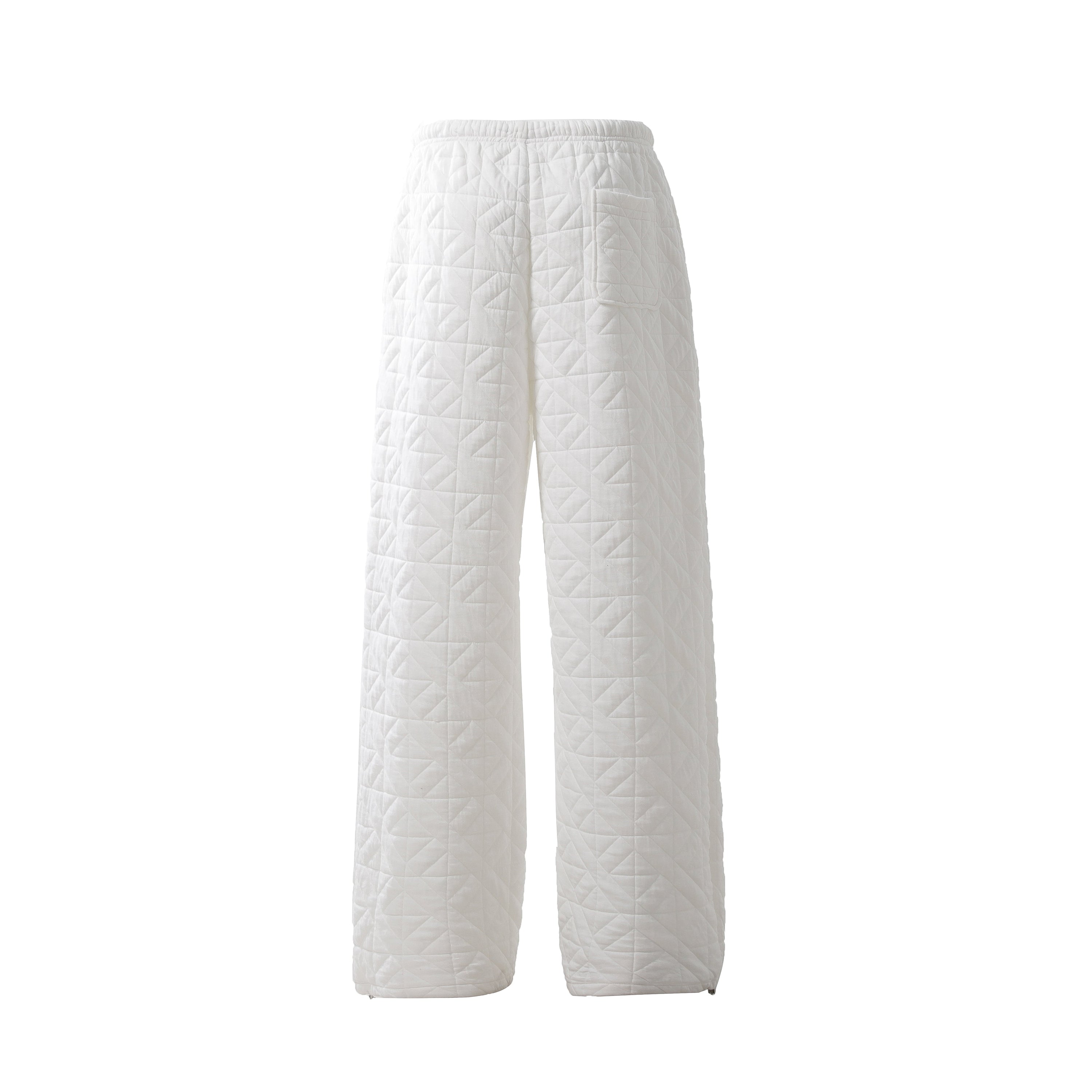 Quilted Wide-Leg Thermal Sweatpants | Insulated Streetwear