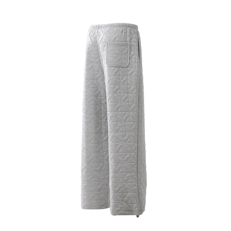 Quilted Wide-Leg Thermal Sweatpants | Insulated Streetwear