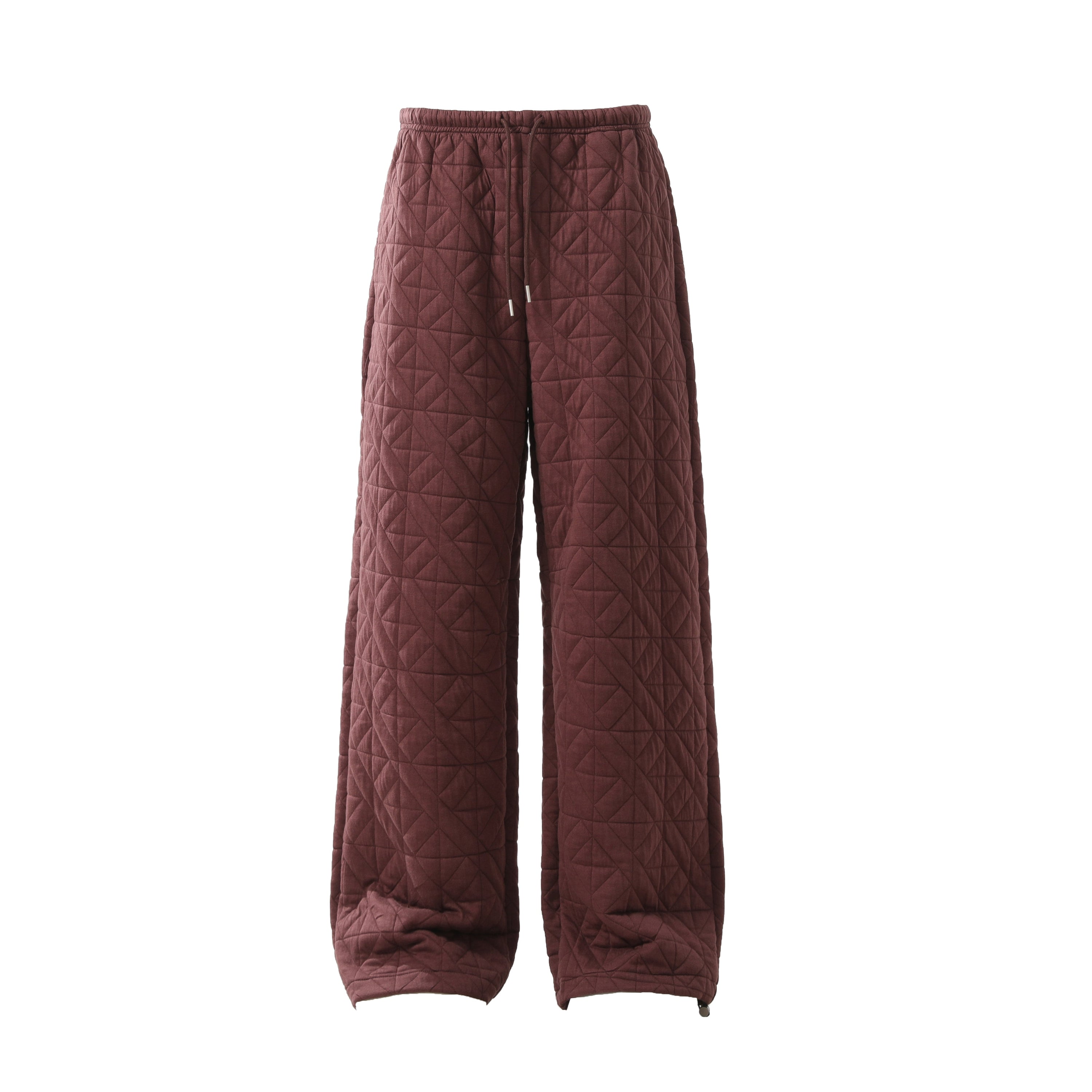 Quilted Wide-Leg Thermal Sweatpants | Insulated Streetwear
