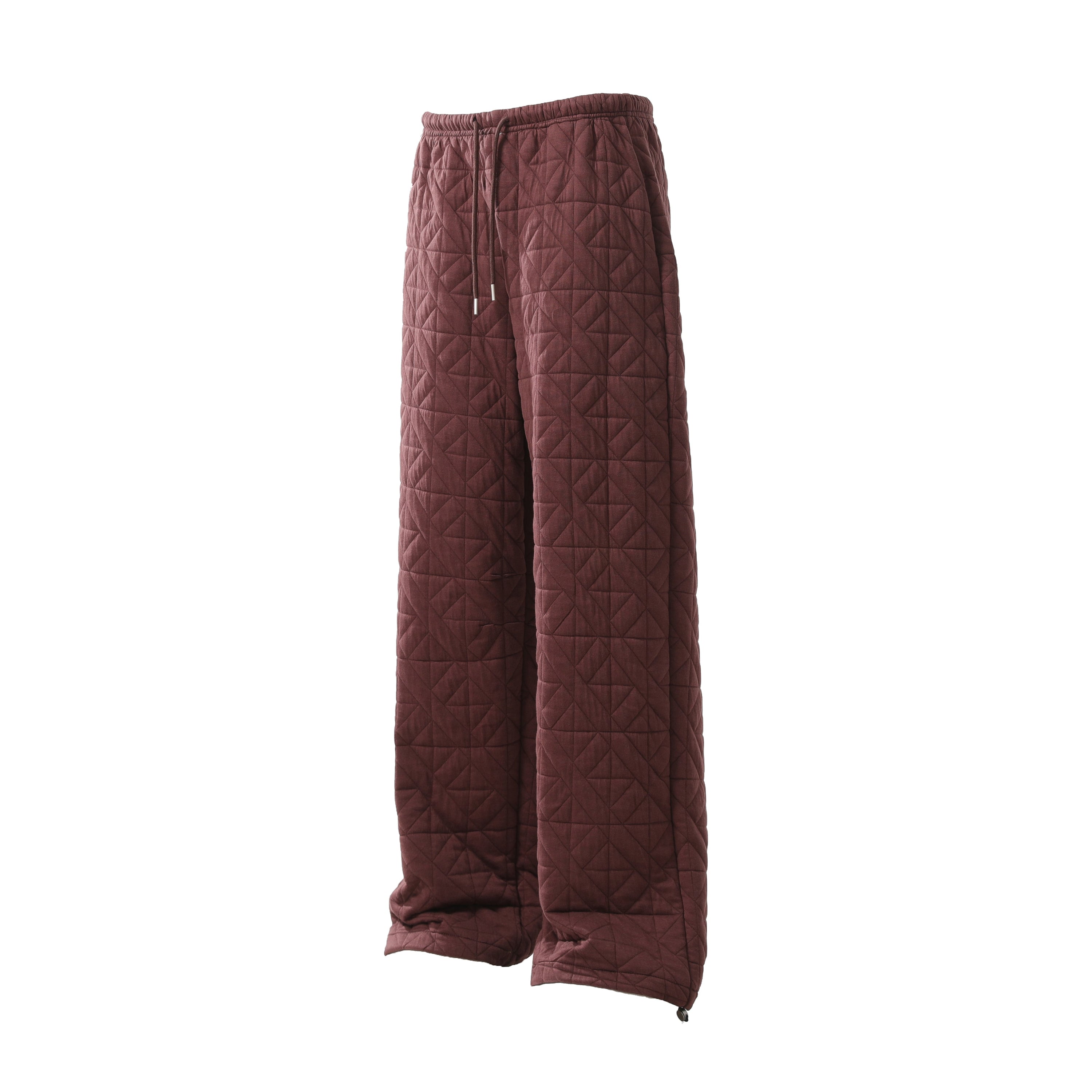 Quilted Wide-Leg Thermal Sweatpants | Insulated Streetwear