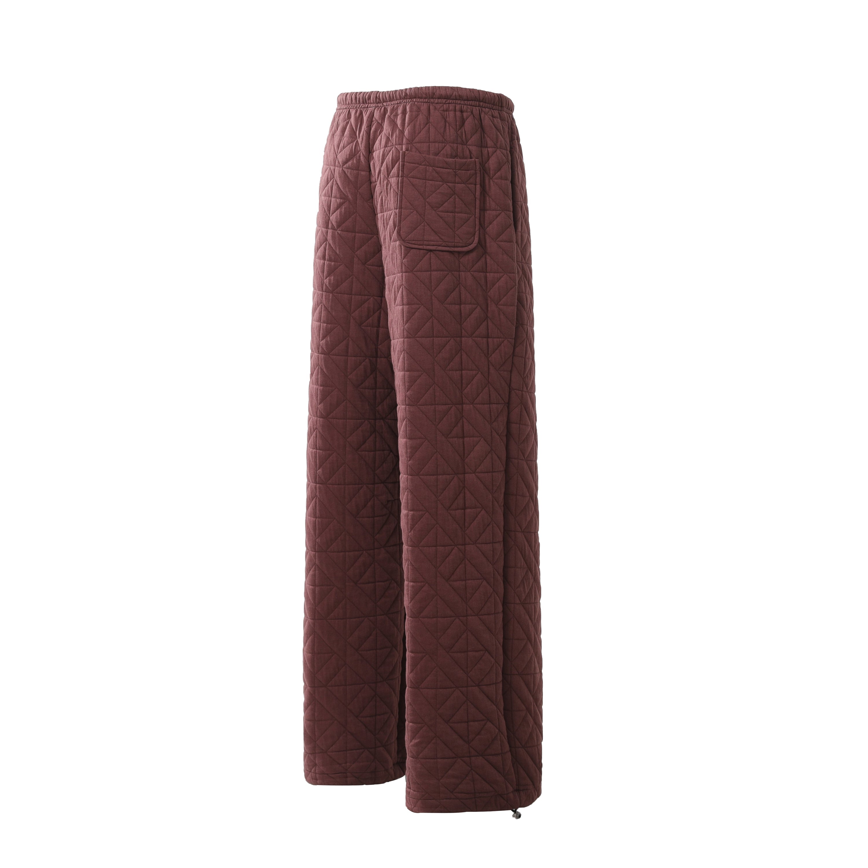 Quilted Wide-Leg Thermal Sweatpants | Insulated Streetwear