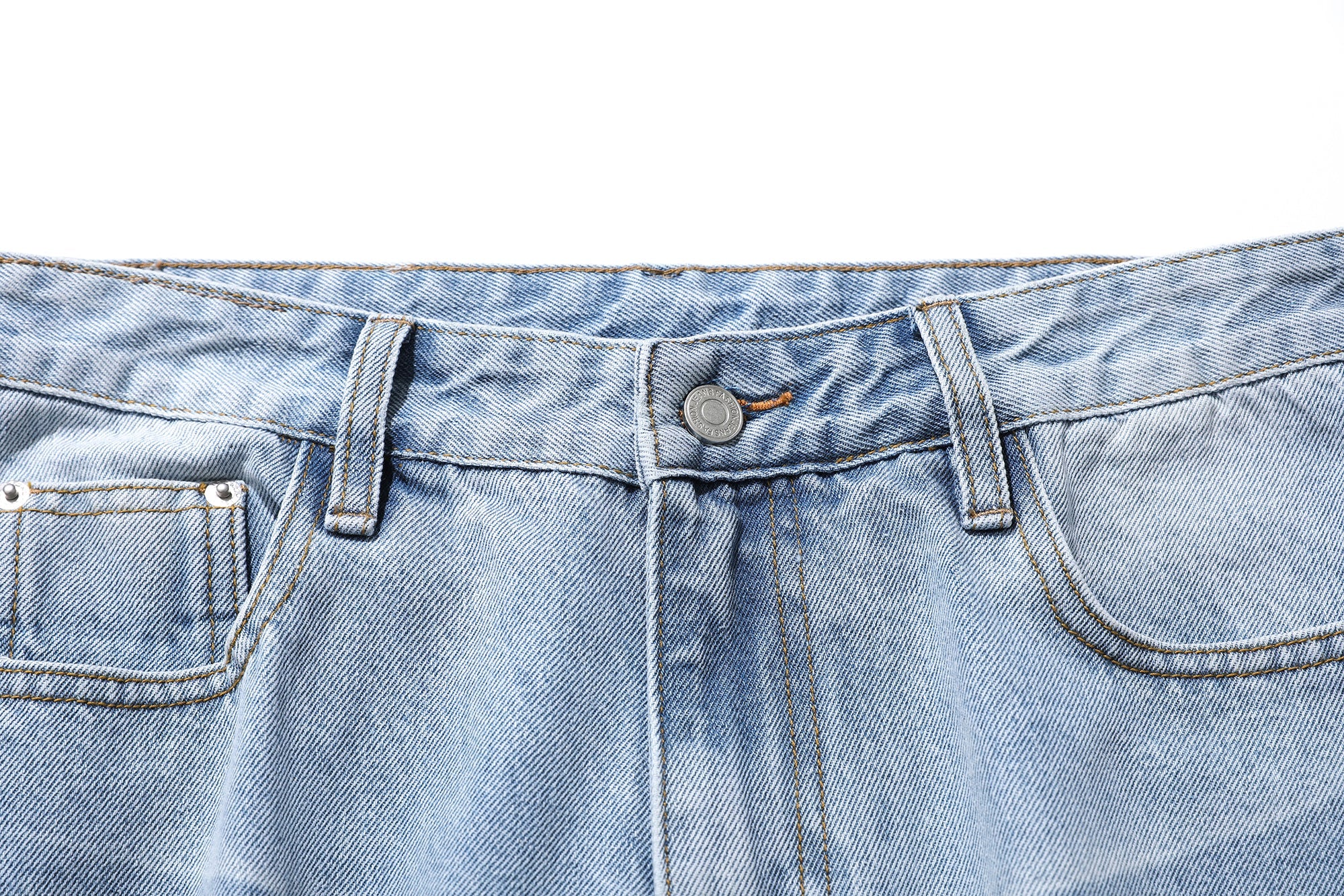 Omirad Vintage Fade Wide-Leg Denim Pants | Light Wash