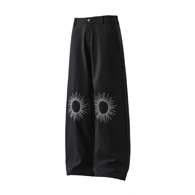 Omirad Sunburst Wide-Leg Pants | Bold Graphic Trousers
