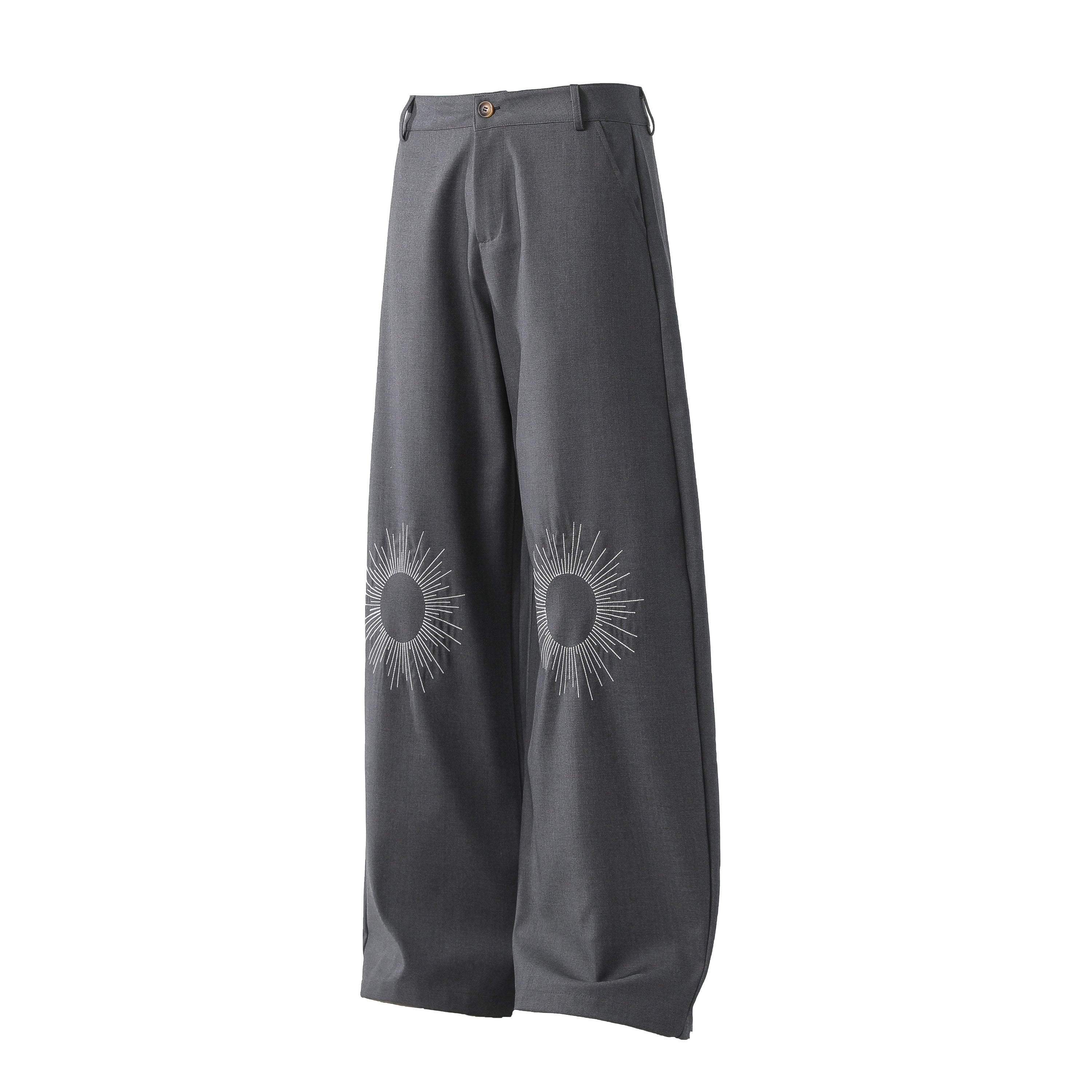 Omirad Sunburst Wide-Leg Pants | Bold Graphic Trousers