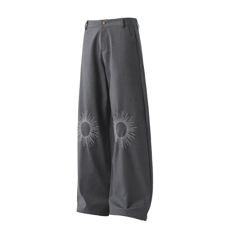Omirad Sunburst Wide-Leg Pants | Bold Graphic Trousers