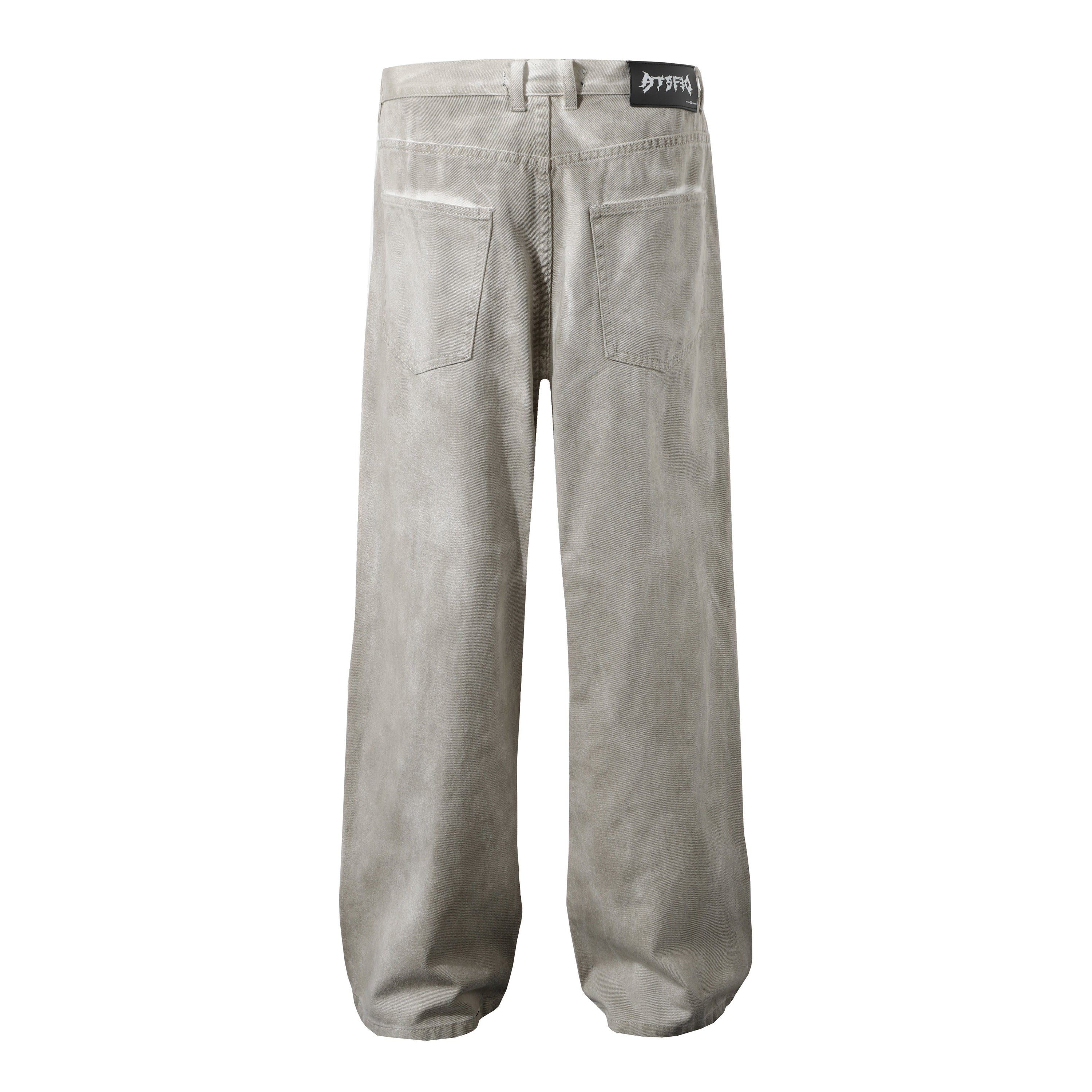 Omirad Washed Cargo Denim Pants | Relaxed Straight-Leg Fit
