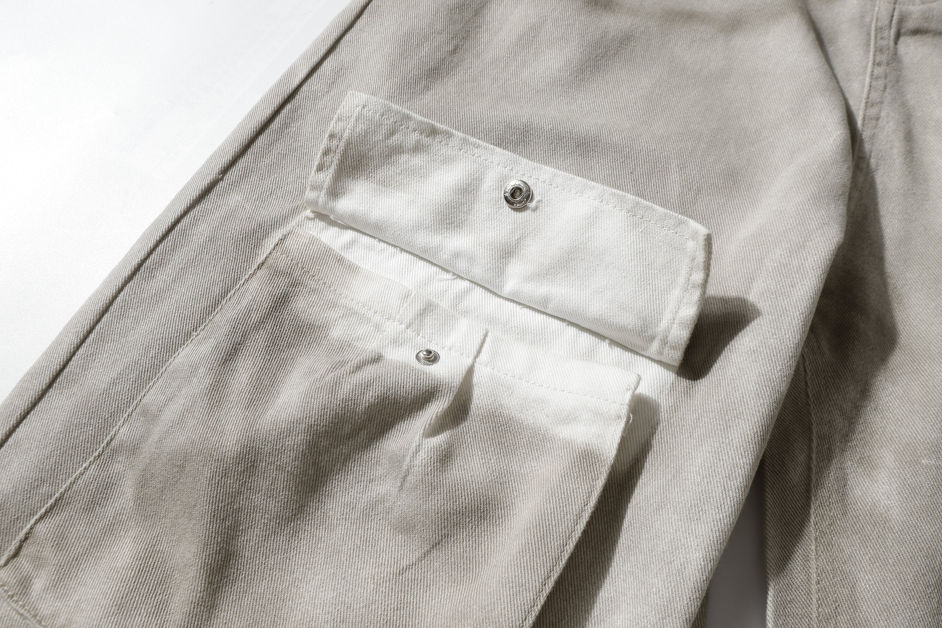Omirad Washed Cargo Denim Pants | Relaxed Straight-Leg Fit