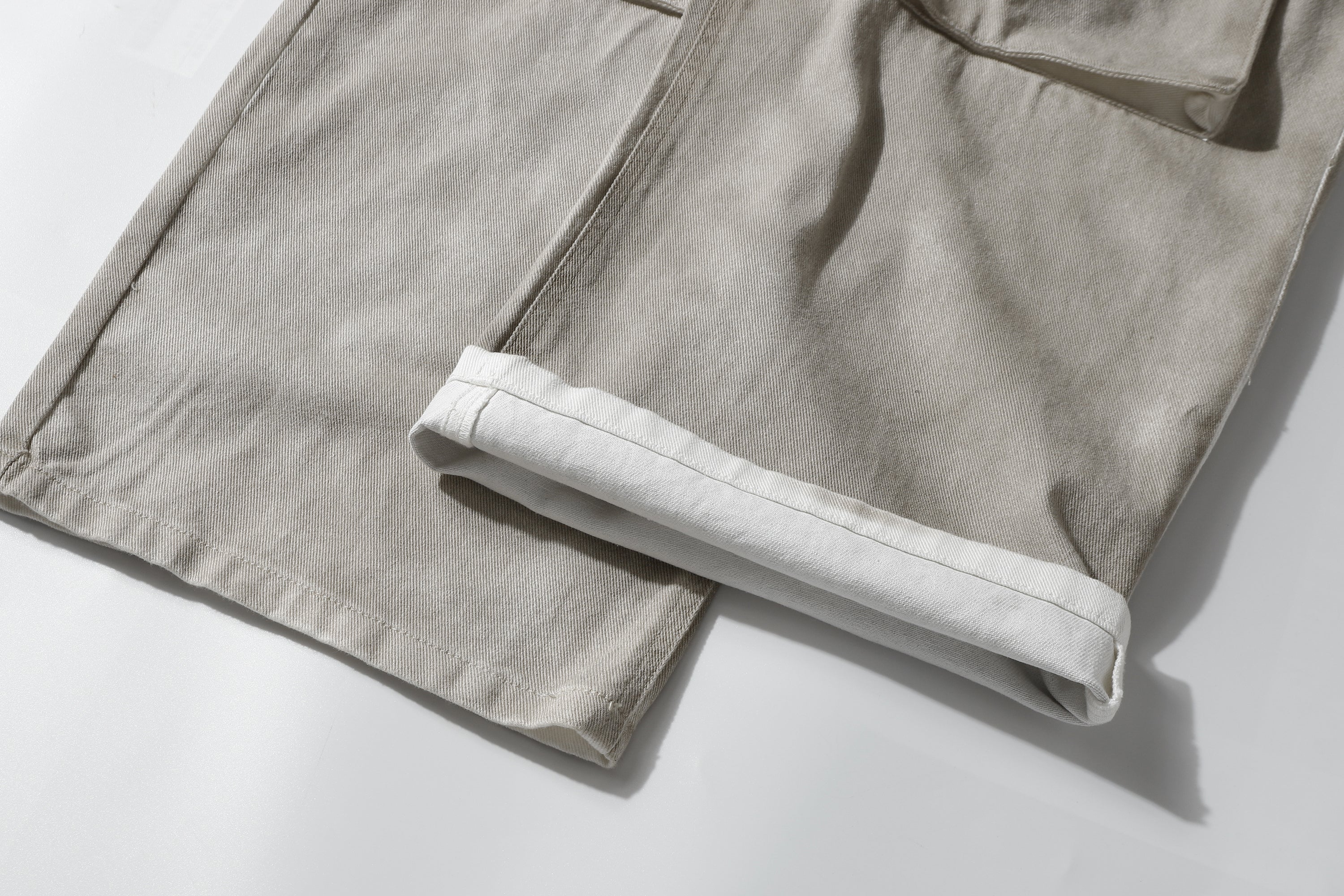 Omirad Washed Cargo Denim Pants | Relaxed Straight-Leg Fit