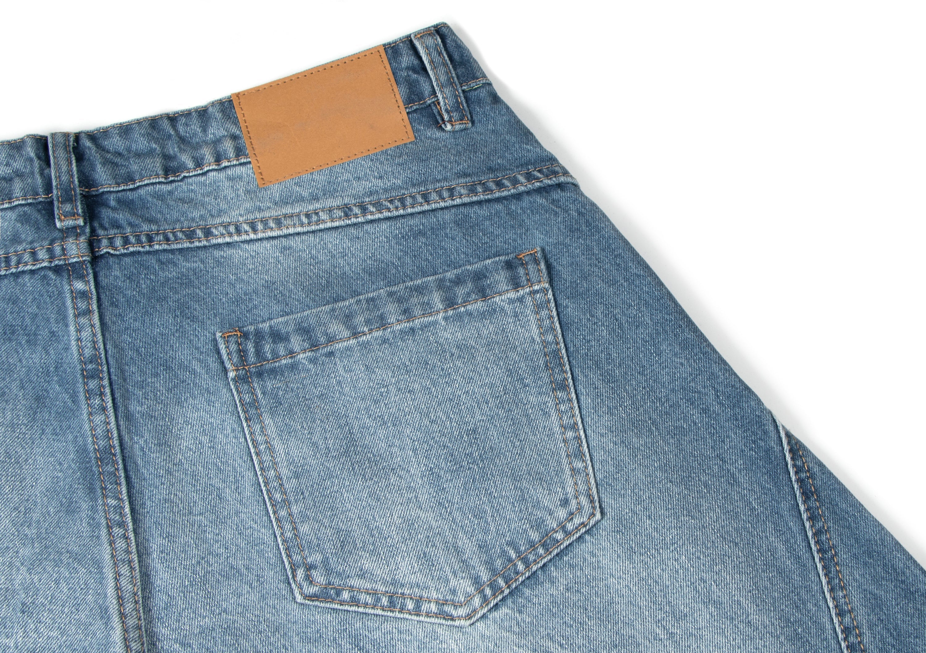 Omirad Distressed Panel Wide-Leg Denim Jeans | Streetwear
