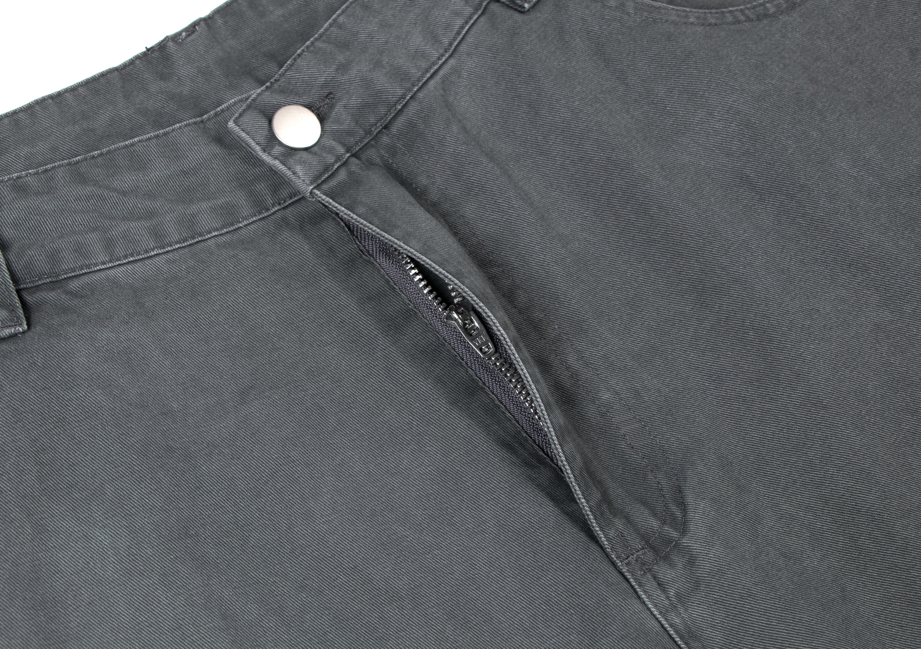 Omirad Curved Cargo Wide-Leg Denim Pants | 100% Cotton