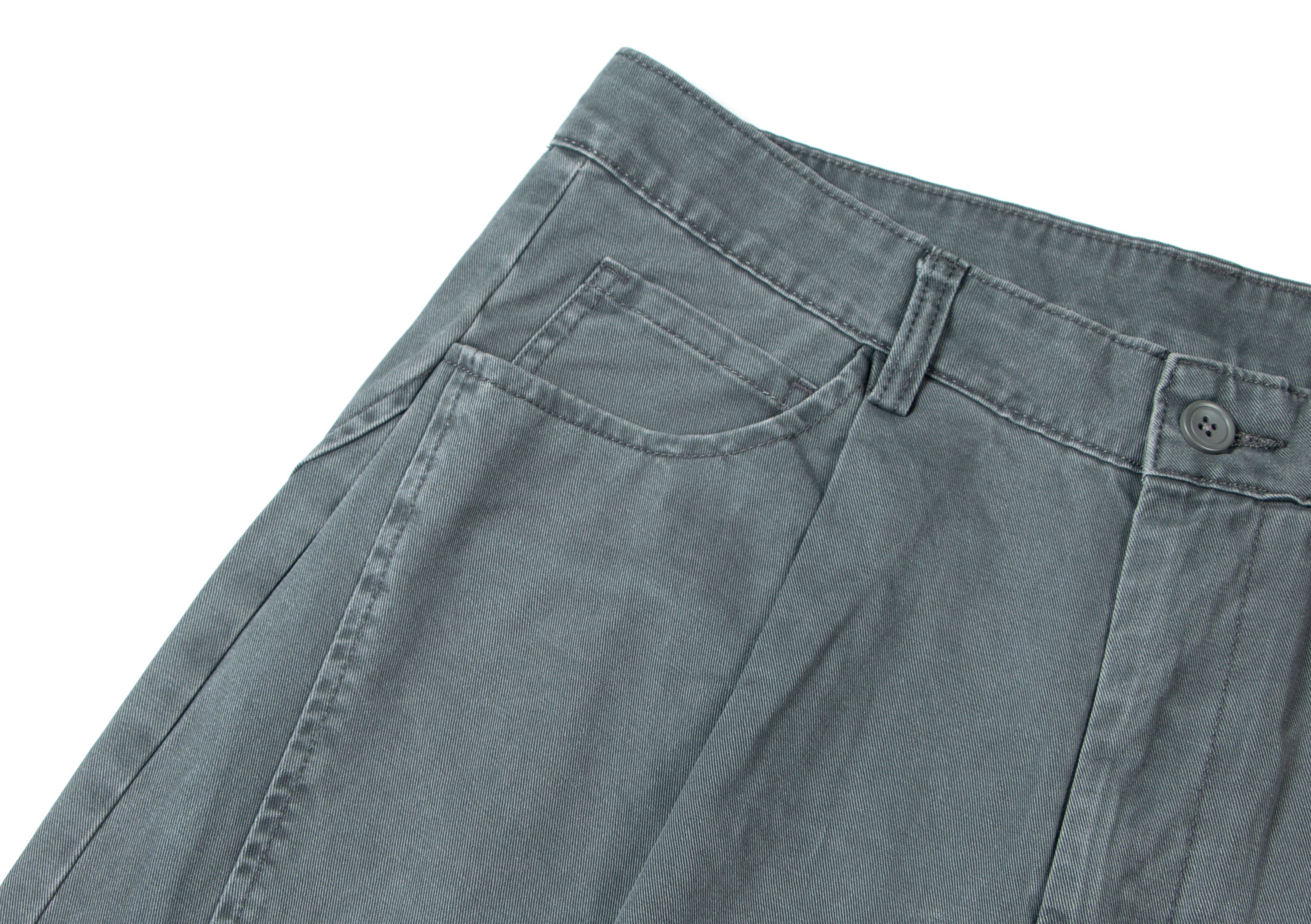 Omirad Wide-Leg Washed Cotton Pants | Pleated Streetwear Trousers