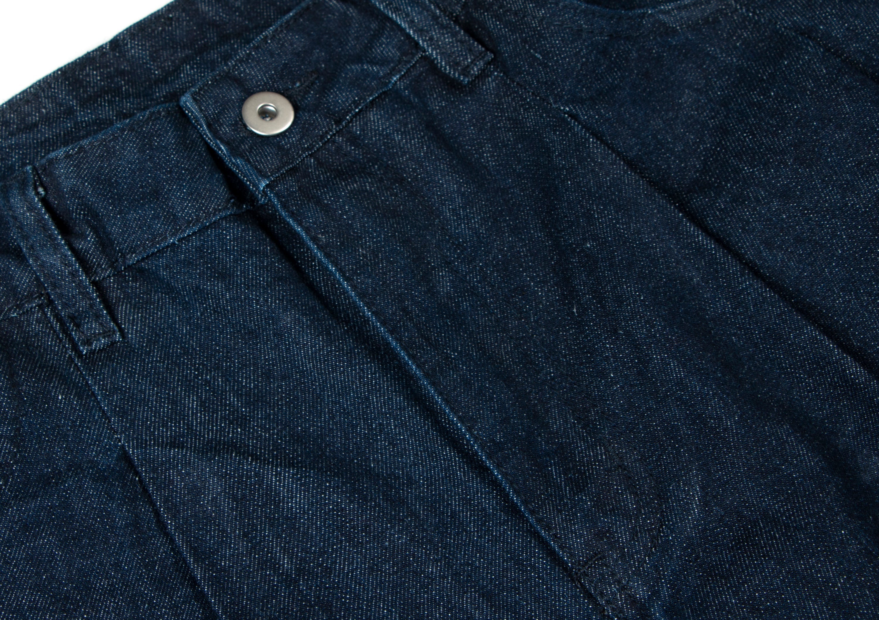 Omirad Raw Dark Wide-Leg Denim Pants | Deep Indigo