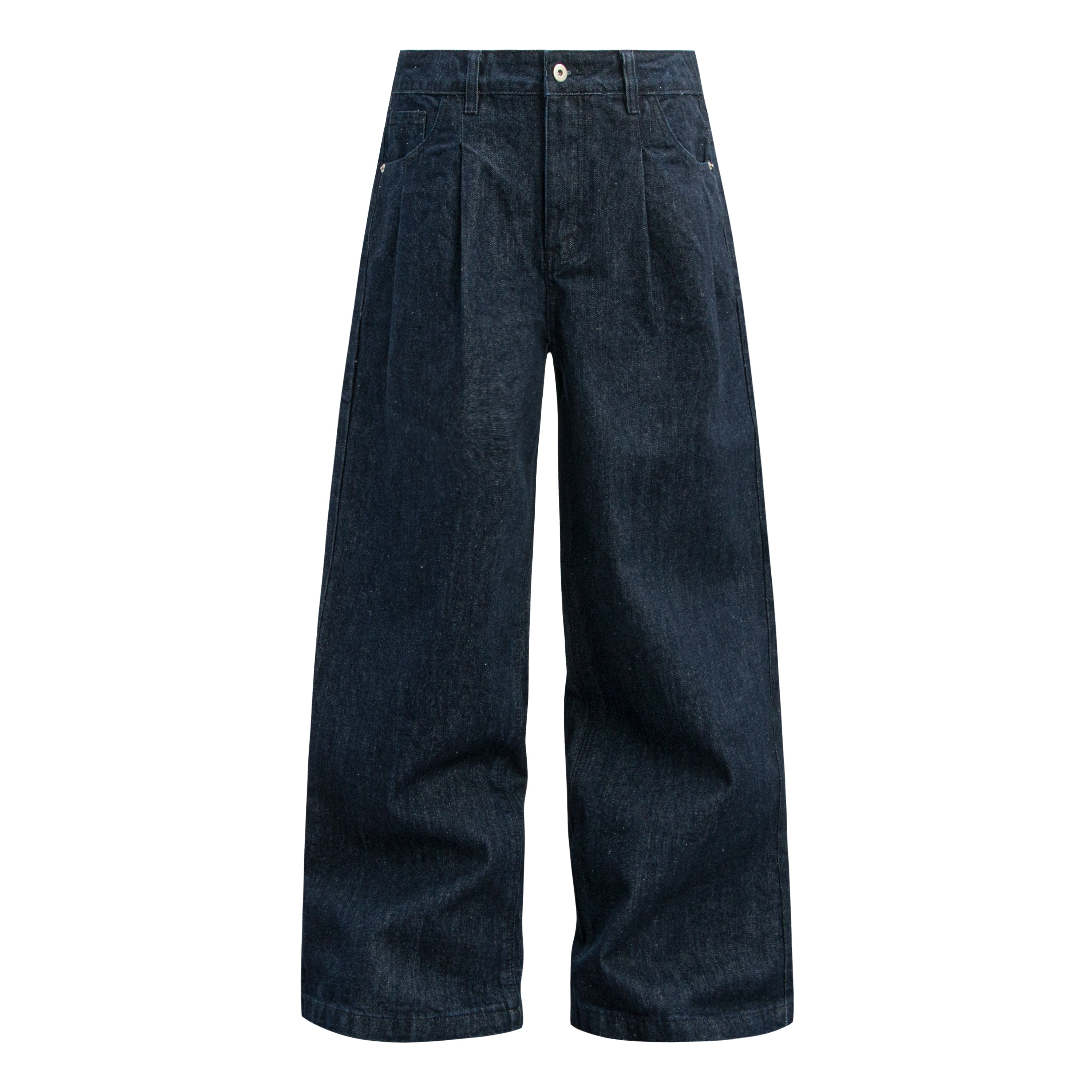Omirad Raw Dark Wide-Leg Denim Pants | Deep Indigo