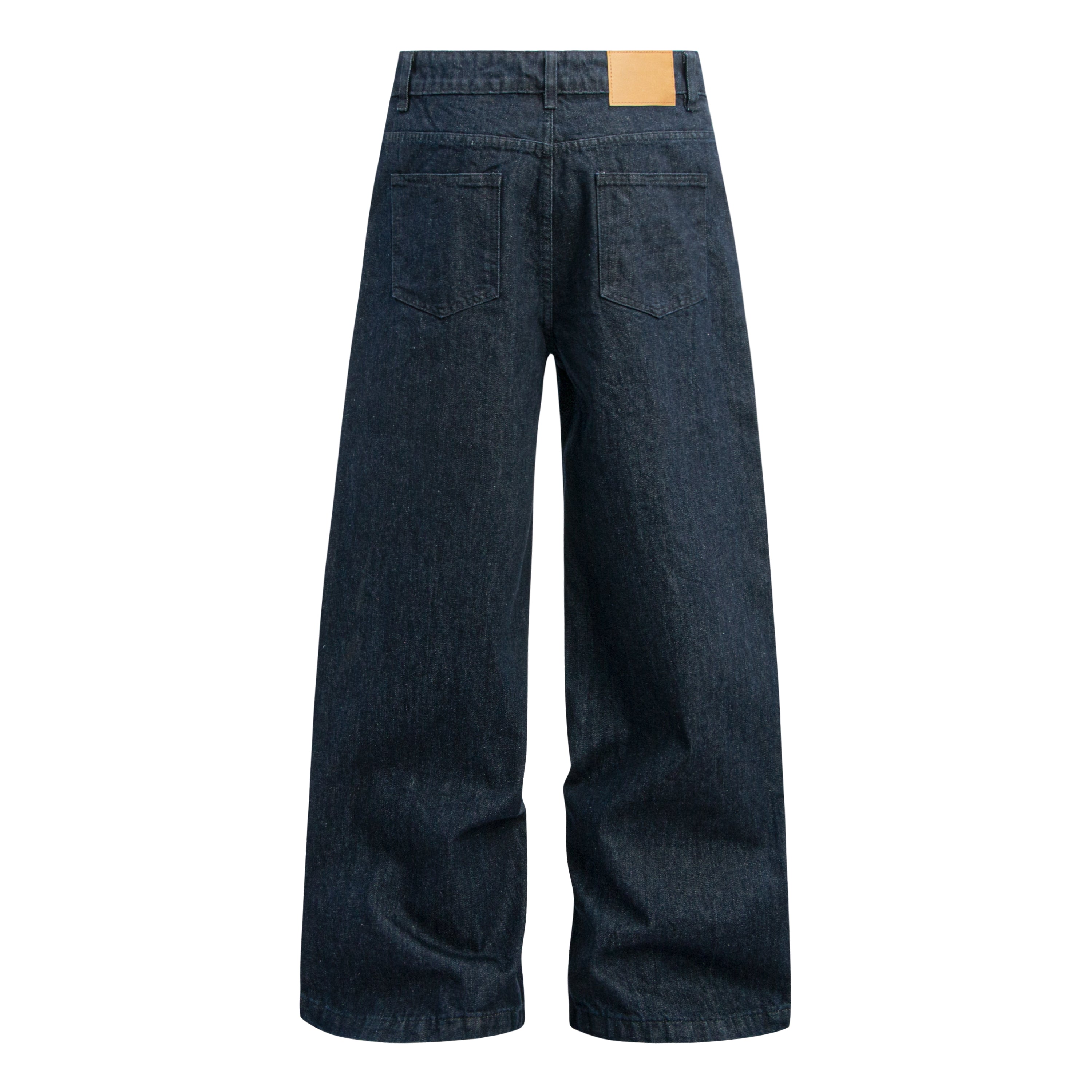 Omirad Raw Dark Wide-Leg Denim Pants | Deep Indigo