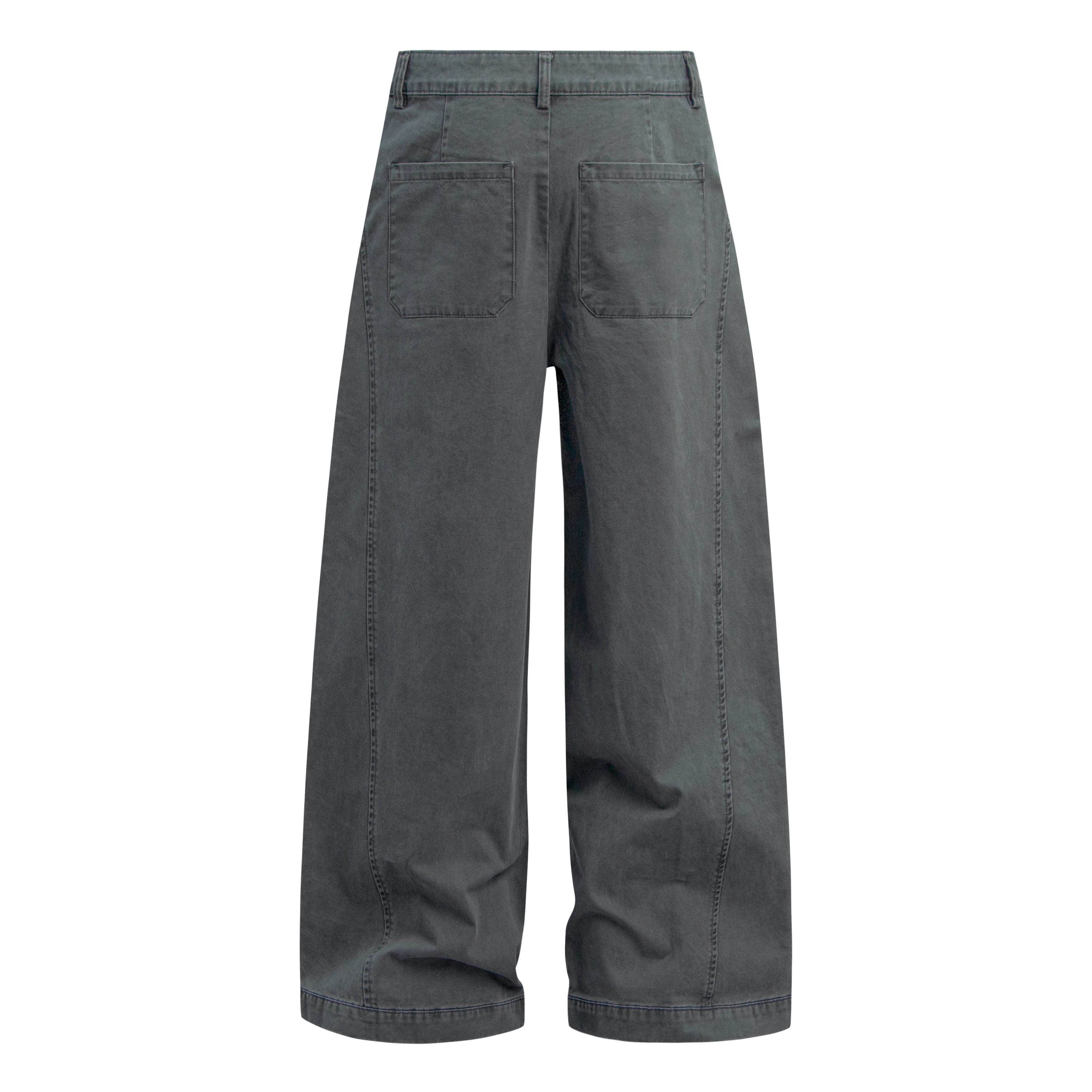 Omirad Wide-Leg Washed Cotton Pants | Pleated Streetwear Trousers