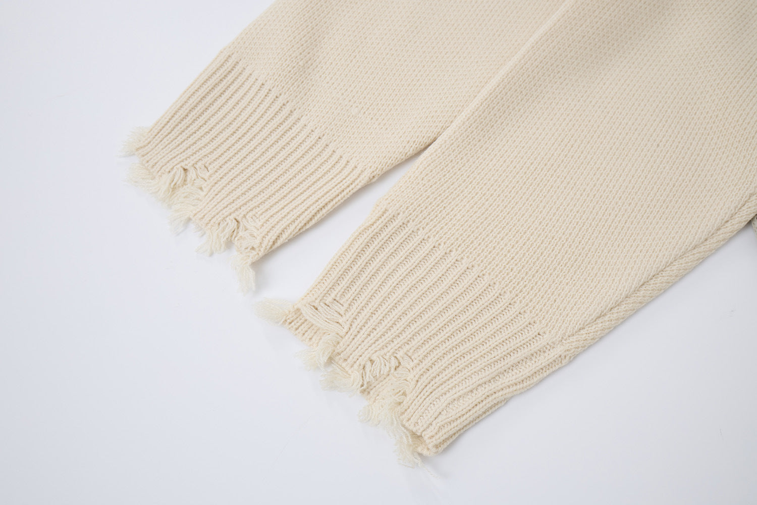 Gilet Born Late 77 en maille délavée – Jacquard oversize high-street