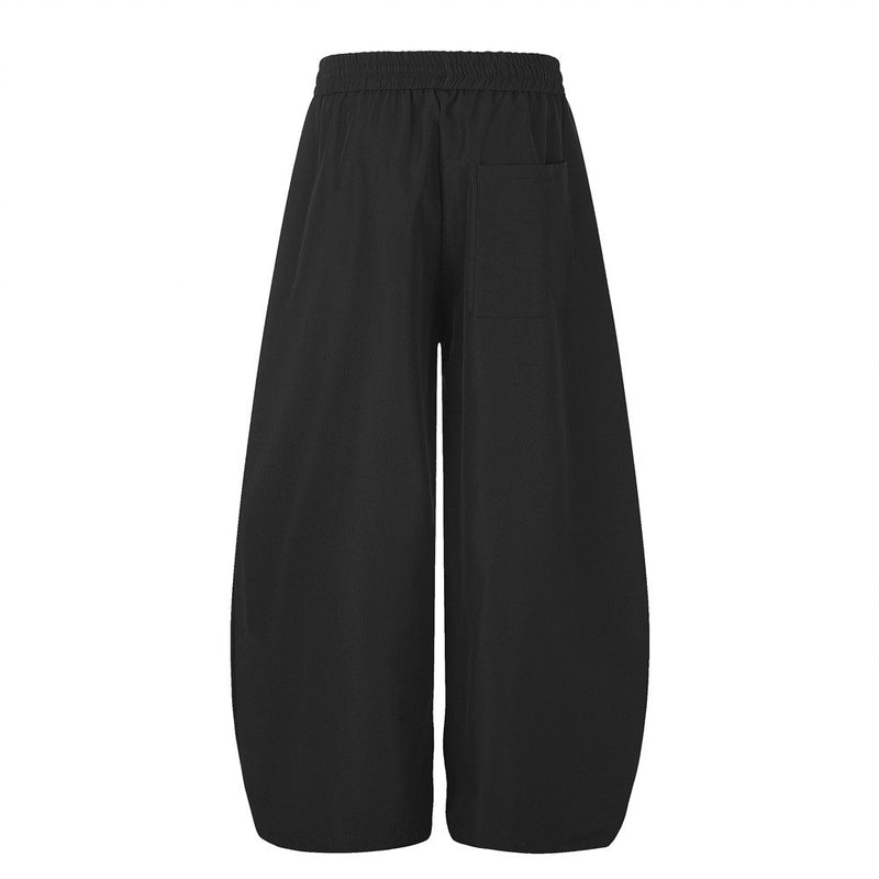 Men's Colorblock Track Jacket & Wide-Leg Pants Tracksuit Set with Mock Neck