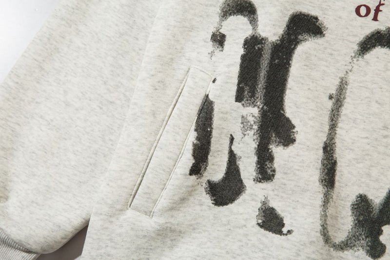 Heavyweight Graffiti Graphic Hoodie – Oversized Street Style Pullover