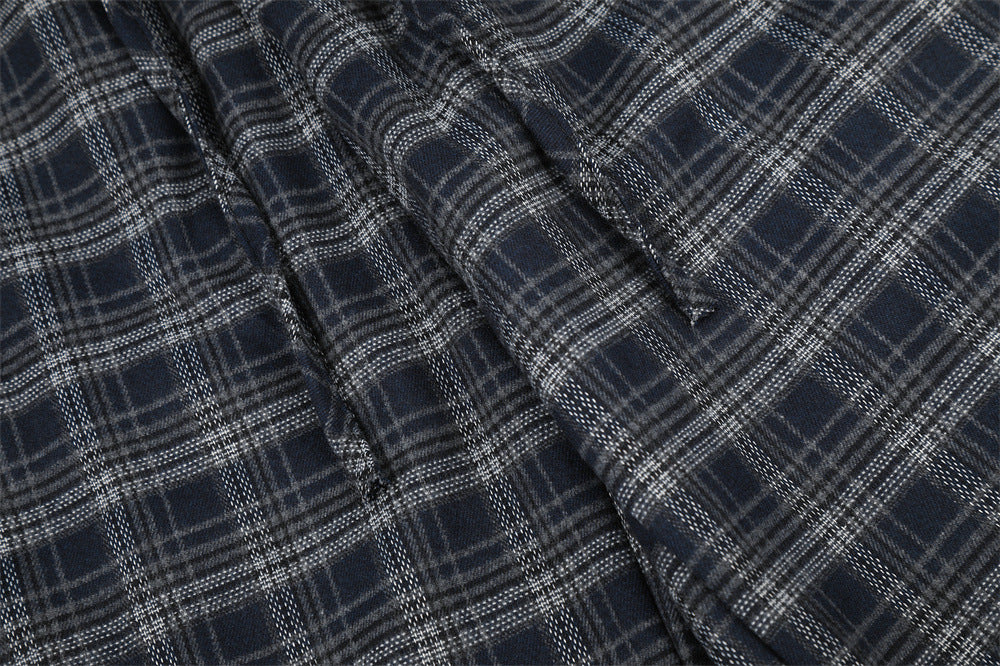 Plaid Wide-Leg Baggy Pants – Oversized Retro Streetwear Trousers
