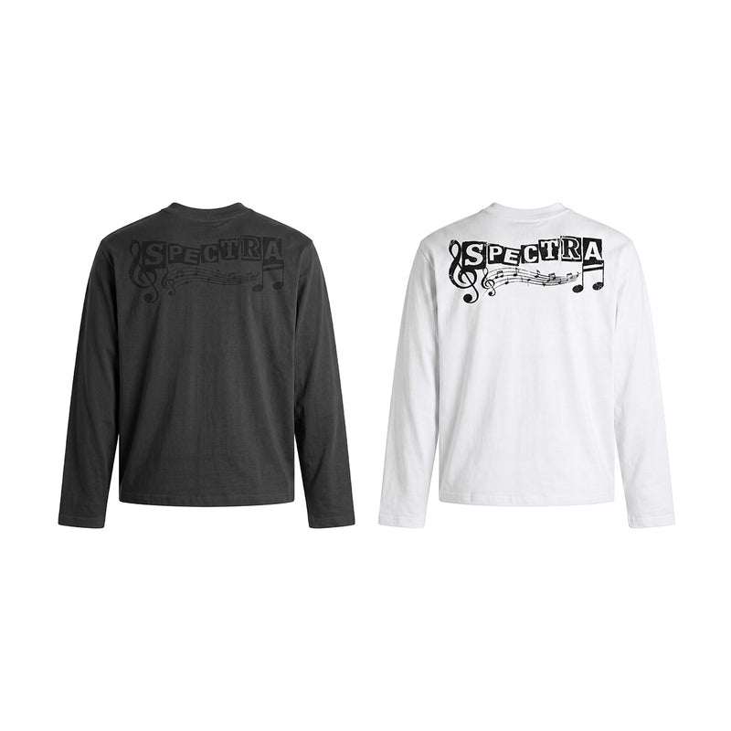 Langarmshirt mit Rockmusik-Print – Herren-Shirt mit Rundhalsausschnitt und Punkmotiv