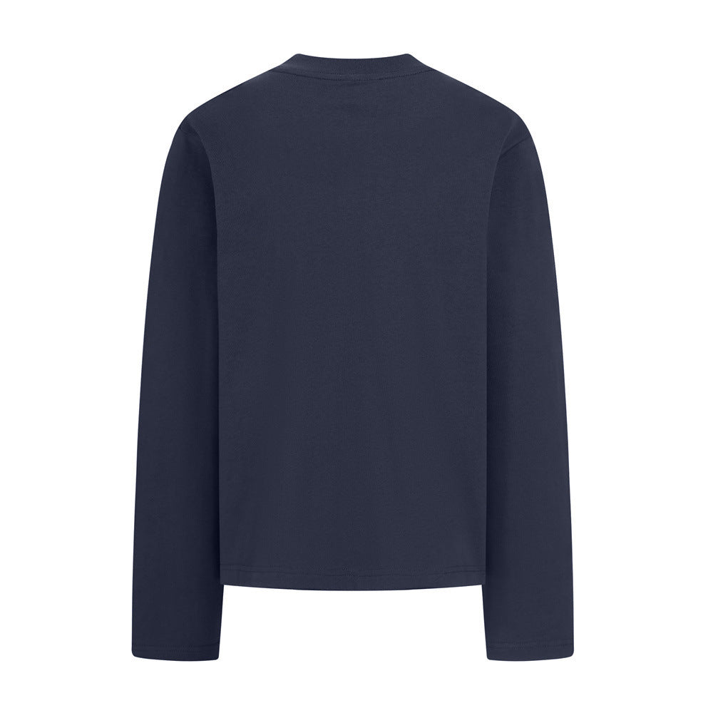 Long Sleeve Graphic Print Oversized Crew Neck Tee – NTHVAGARY Everytime