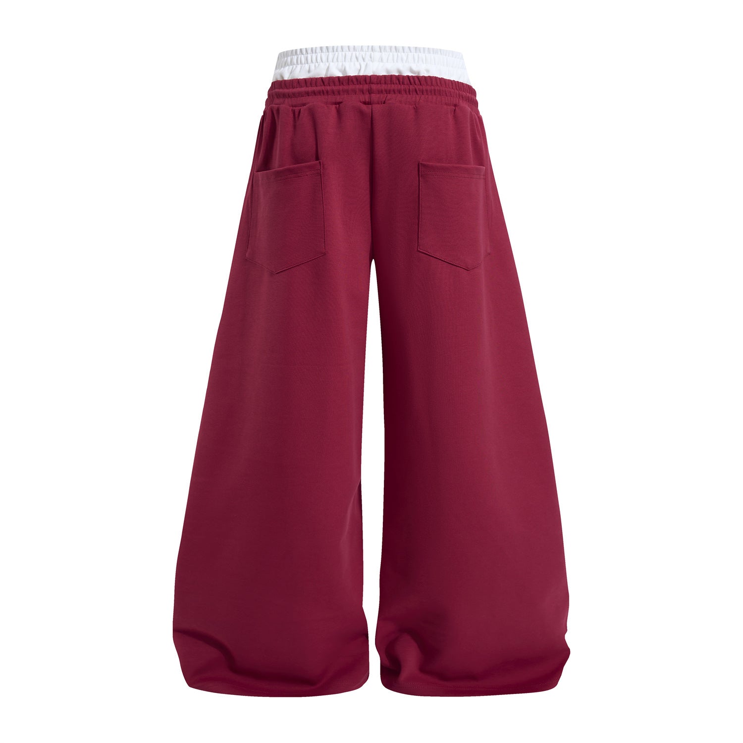 Wide-Leg-Sweathose mit Star-Graffiti-Print & zweilagigem Bund