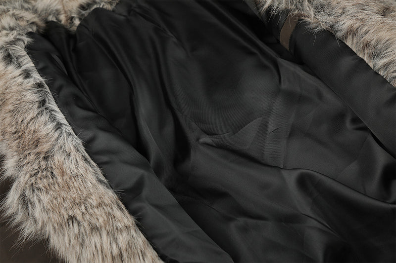 Faux Fur Collar Padded Bomber Jacket – Quilted Puffer Flight Coat