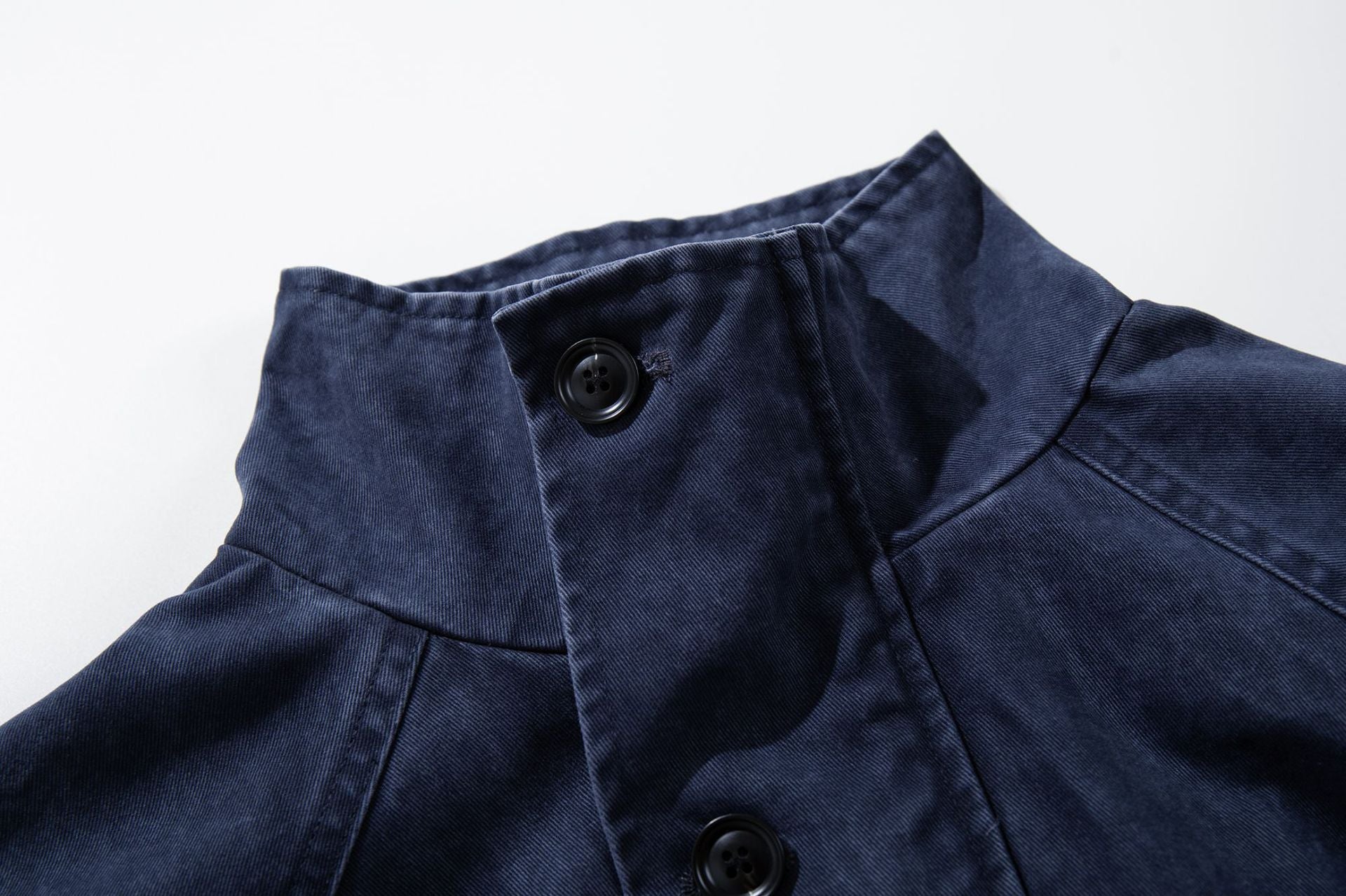 Blouson bomber vintage workwear délavé – Veste Harrington courte à col montant